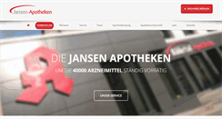 Desktop Screenshot of jansen-apotheke.de