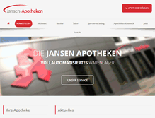 Tablet Screenshot of jansen-apotheke.de